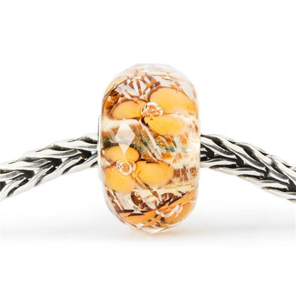 Trollbeads Blossom Orange Bead