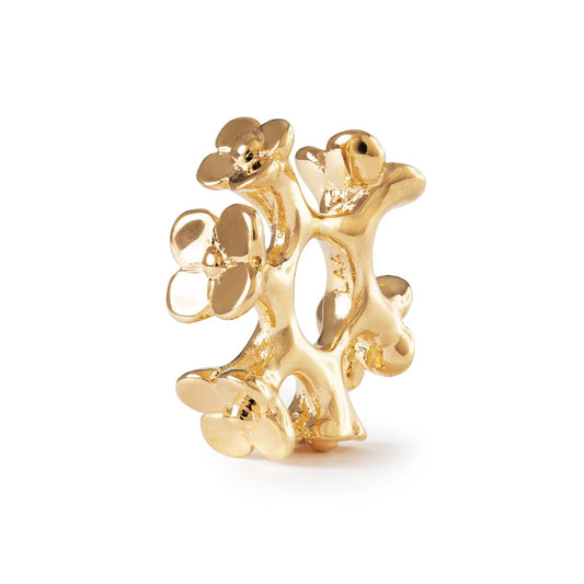 Trollbeads Blomsterkrone, forgyldt vedhæng