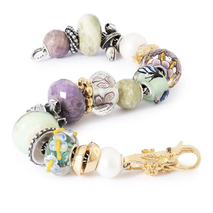 Trollbeads Blomsternes Sti Lås, Forgyldt