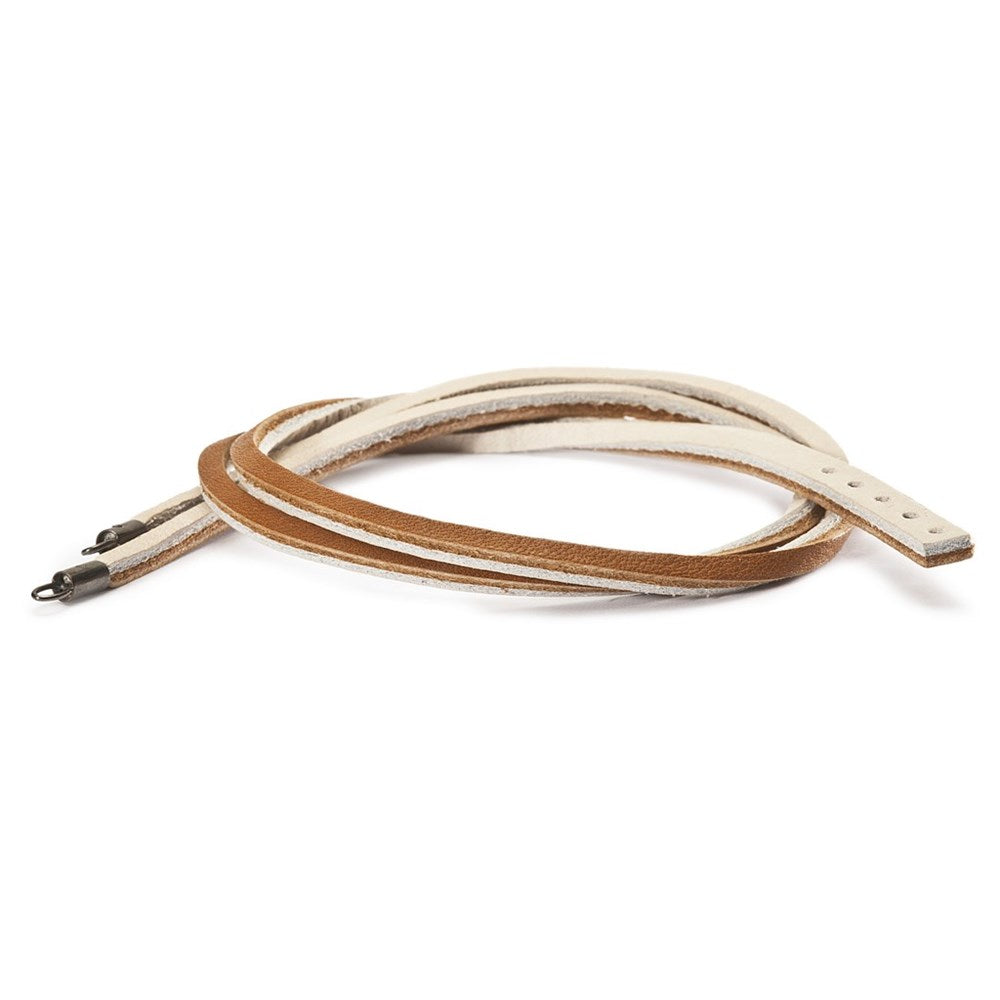 Trollbeads Læderarmbånd Brun/Beige
