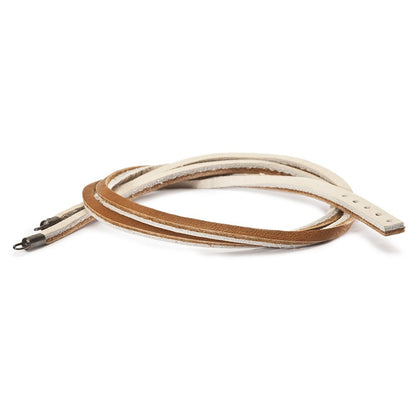 Trollbeads Læderarmbånd Brun/Beige
