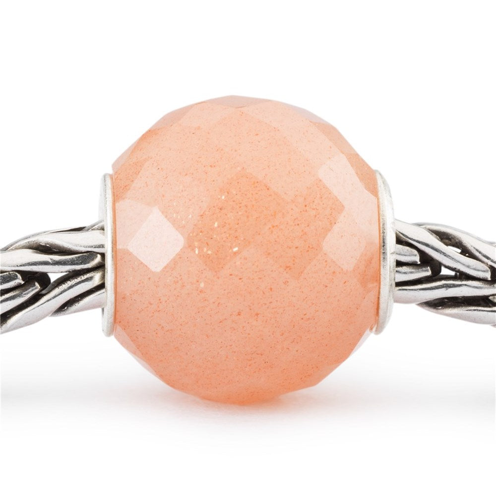 Trollbeads Round Feldspar Moonstone Facet