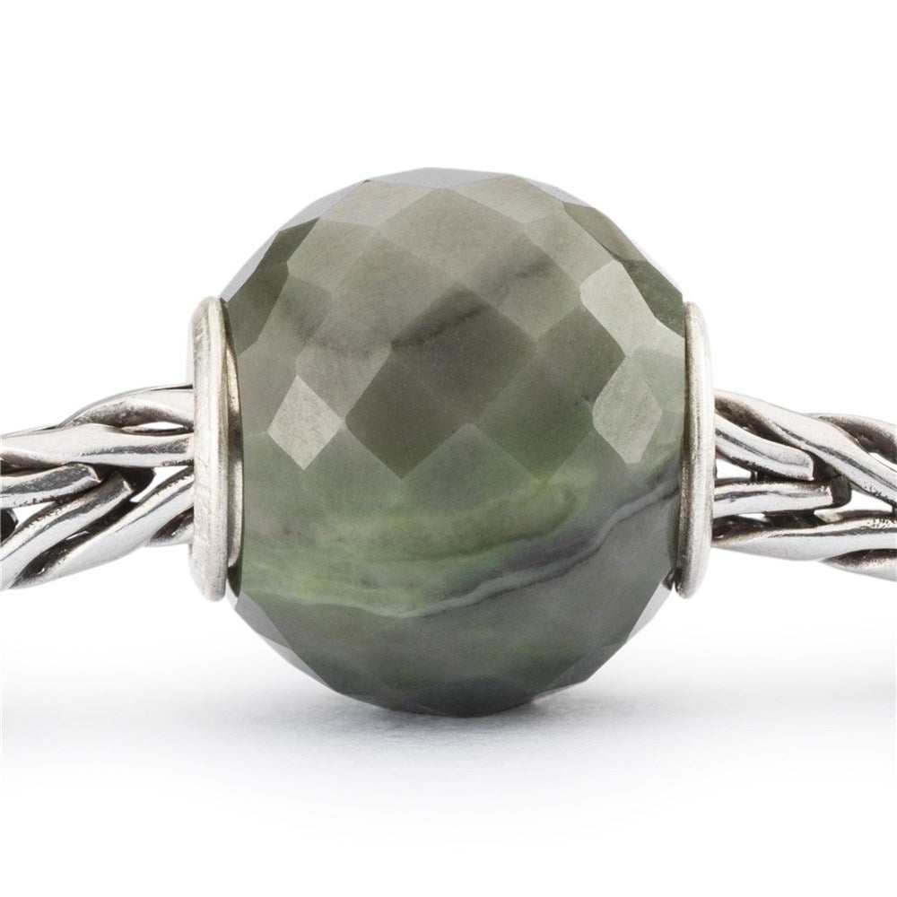 Trollbeads Round Green Calcite Facet