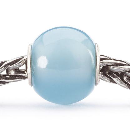 Trollbeads Round Light Blue Agate Bead