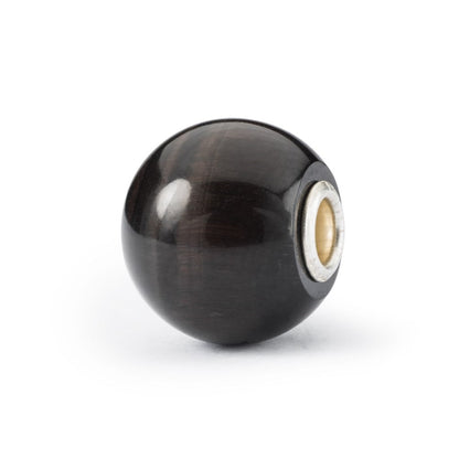 Trollbeads Jumbo Round Black Cat's Eye Bead