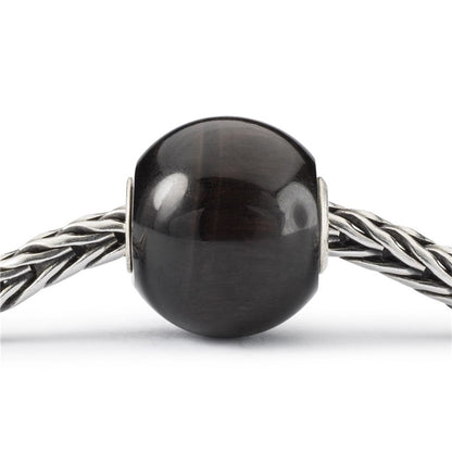 Trollbeads Jumbo Round Black Cat's Eye Bead