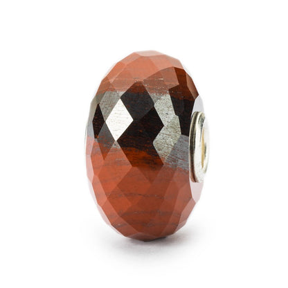 Trollbeads Red Chalcedony with Hematite Bead