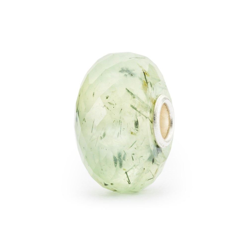 Trollbeads Prehnite with Toumalinated Quartz Bead