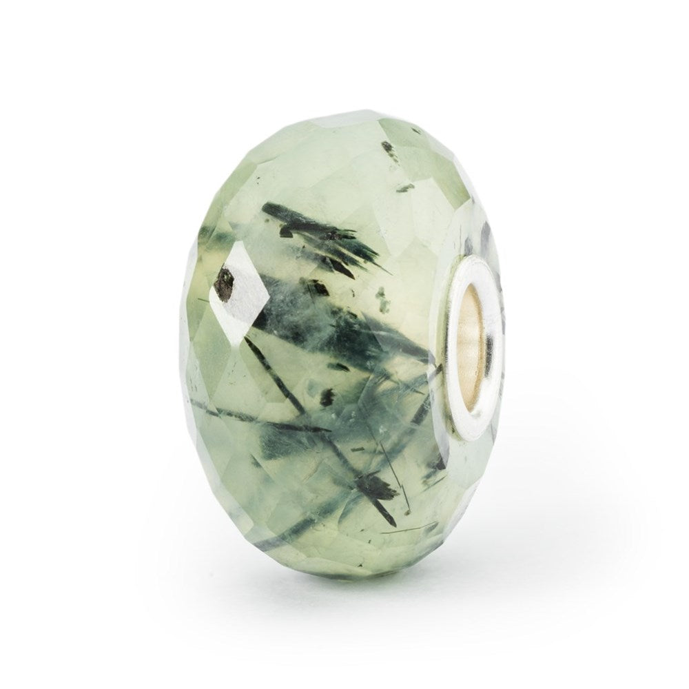 Trollbeads Prehnite with Toumalinated Quartz Bead