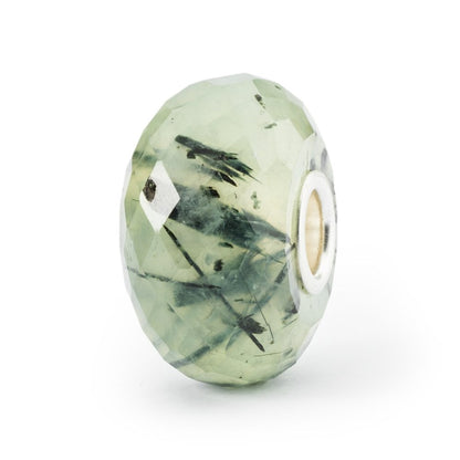 Trollbeads Prehnite with Toumalinated Quartz Bead