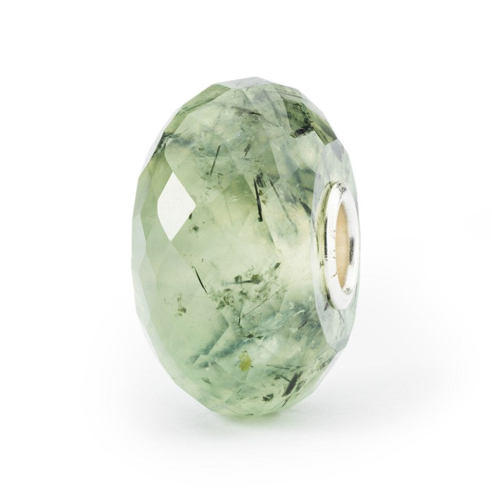 Trollbeads Prehnite with Toumalinated Quartz Bead