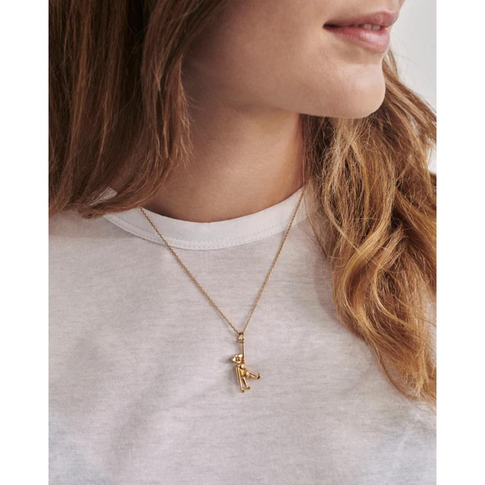 Kay Bojesen Jewelry Abe i forgyldt