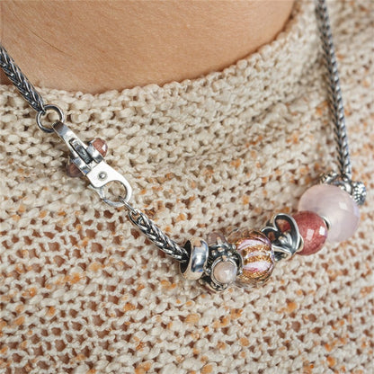 Trollbeads Round Strawberry Quartz Facet