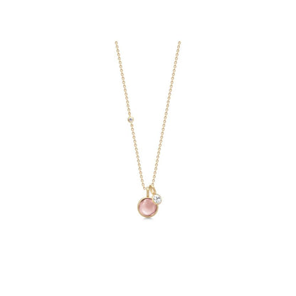 Julie Sandlau Prime Pendant Dusty rose forgyldt