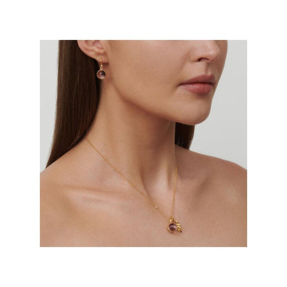 Julie Sandlau Prime Pendant Dusty rose forgyldt