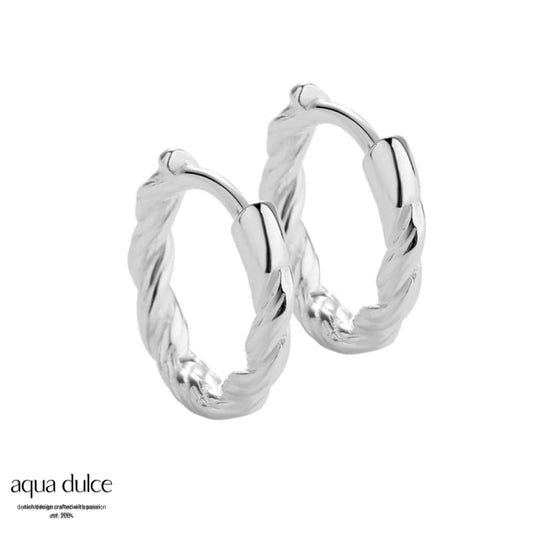 Aqua Dulce  Curly Hoop Small