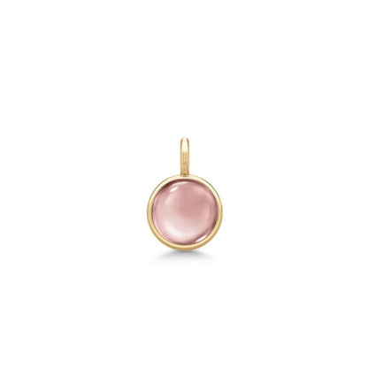 Julie Sandlau Prime Pendant Dusty rose forgyldt