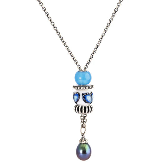 Trollbeads Frihedens vinde glaskugle