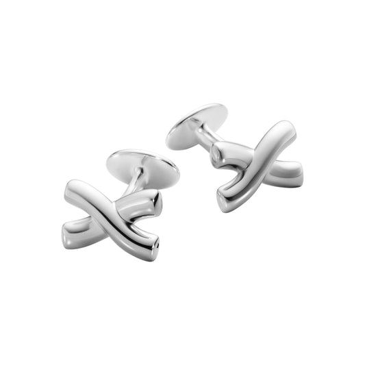 Georg Jensen Men's Classic sølv manchetknapper