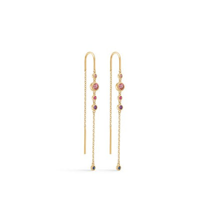 Mads Z Luxury Rainbow ørehængere 14 kt