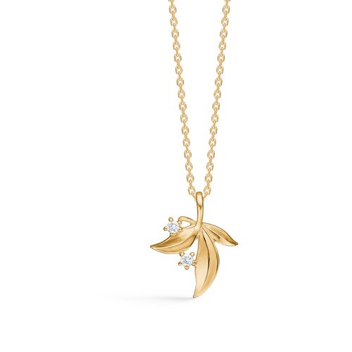 Mads Z Olive Love vedhæng 14 kt med diamanter