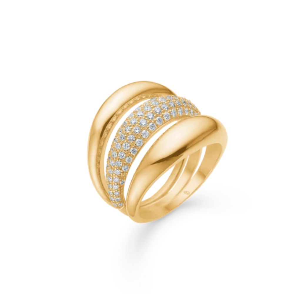 Mads Z Half Moon ring 14 kt