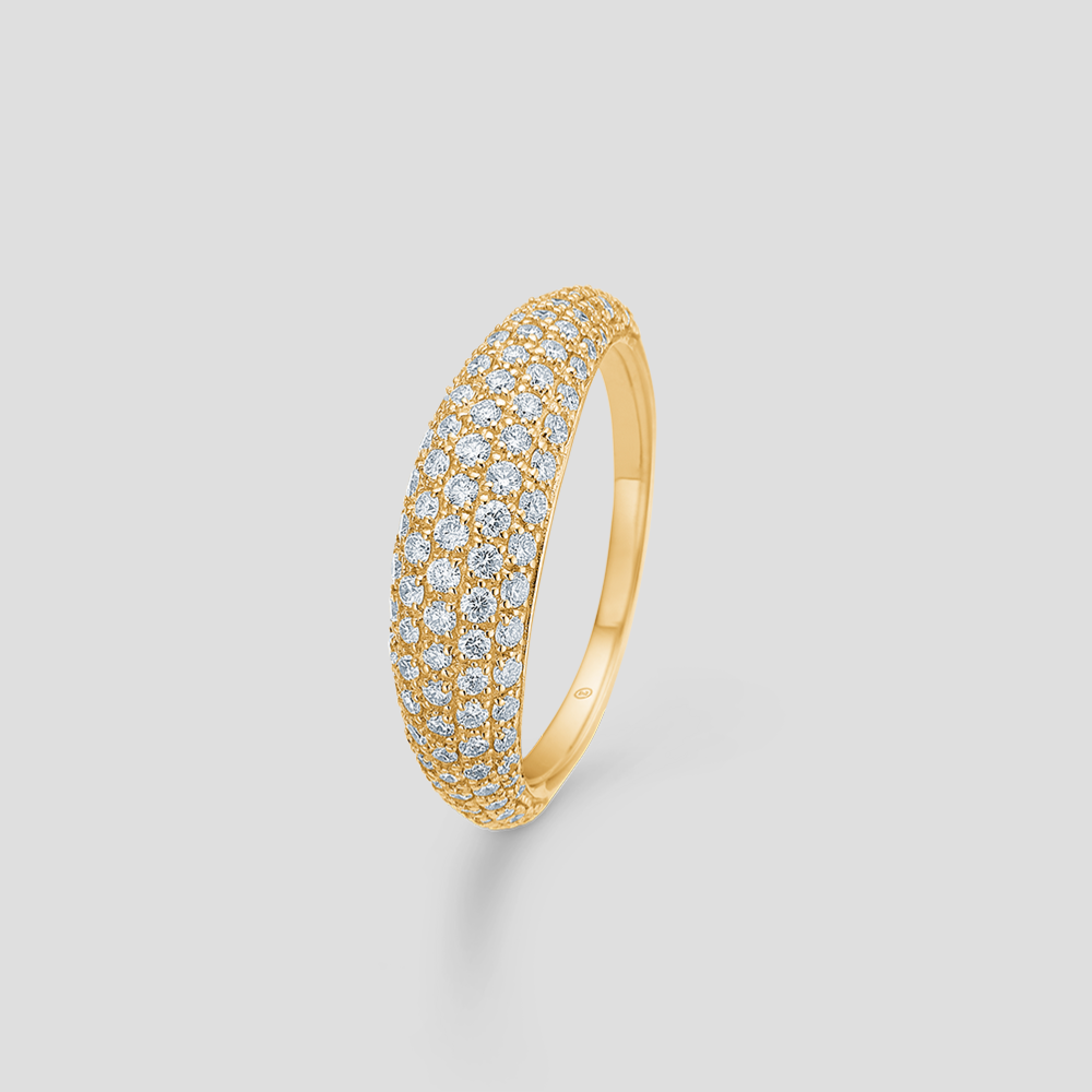 Mads Z Half Moon ring 14 kt., 0,80 ct. brillanter W.SI.