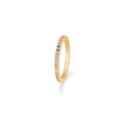 Mads Z Poetry Rainbow ring med ægte sten