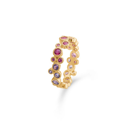 Mads Z "Luxury Rainbow" Pink 14kt ring