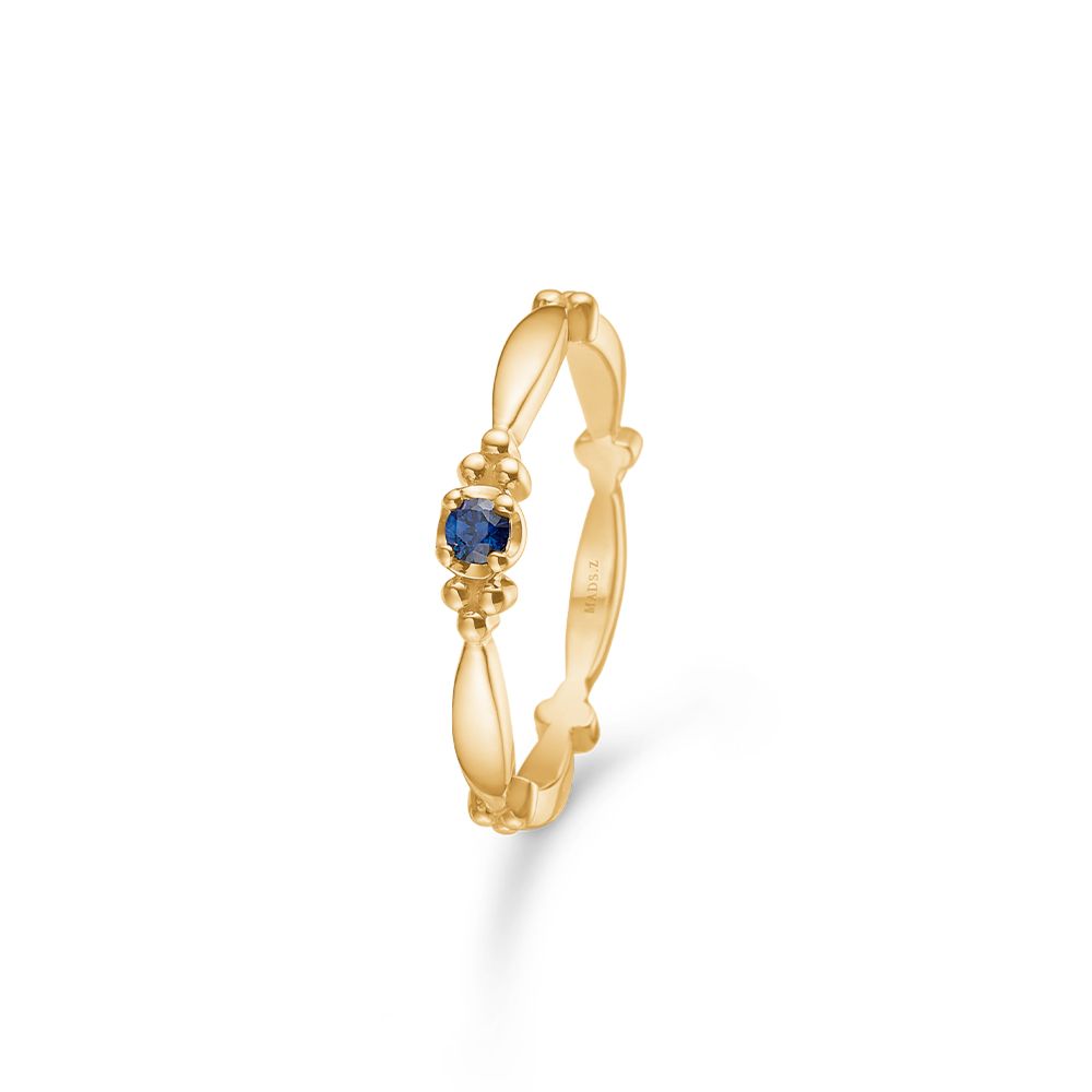Mads Z Poetry XO 14kt ring safir