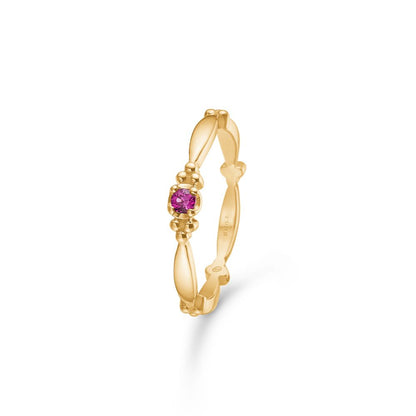 Mads Z Poetry XO 14kt ring rubin