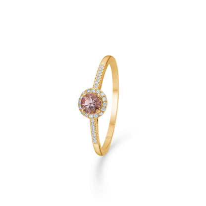 Mads Z "Madeleine" 14kt ring m. granat og brillanter
