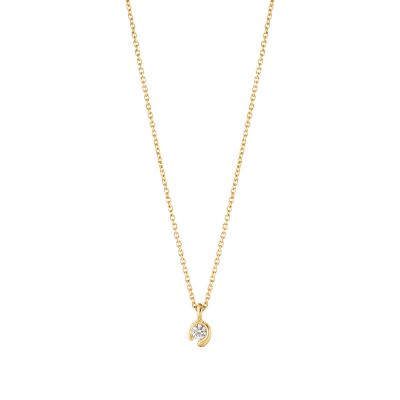 Outlet Georg Jensen 18 kt Mercy Solitaire vedhæng 0,05 ct.