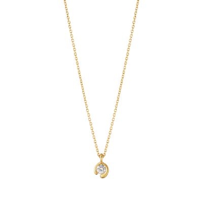 Outlet Georg Jensen 18 kt Mercy Solitaire vedhæng 0,10 ct.