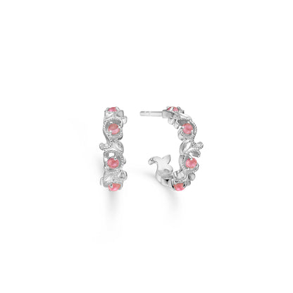Outlet Mads Z "Vintage Blooming" ørestik m. Pink turmalin