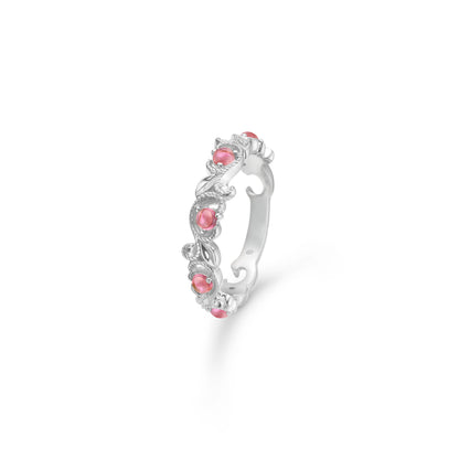 Mads Z "Vintage Blooming" ring m. pink turmalin