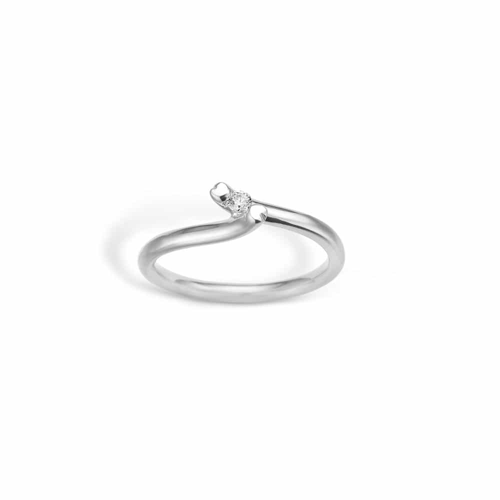Blossom ring med hjerter og sten