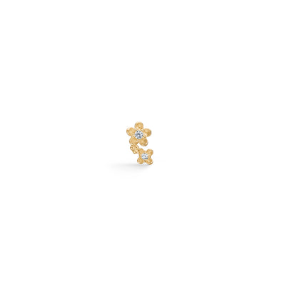 Mads Z "Flower" 8kt. ørepiercing m. zirkonia