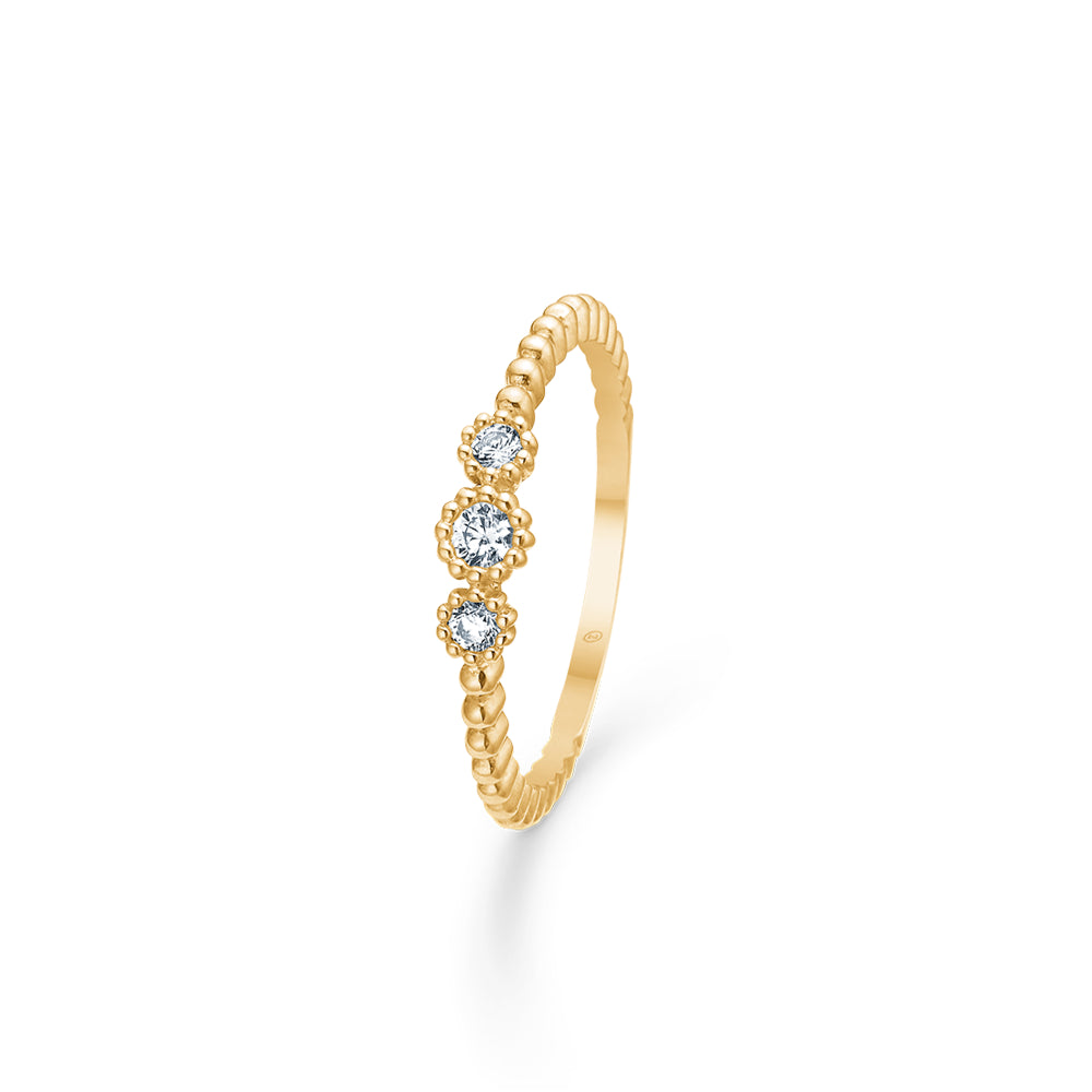 Mads Z "Dido" 8kt. ring m. zirkonia