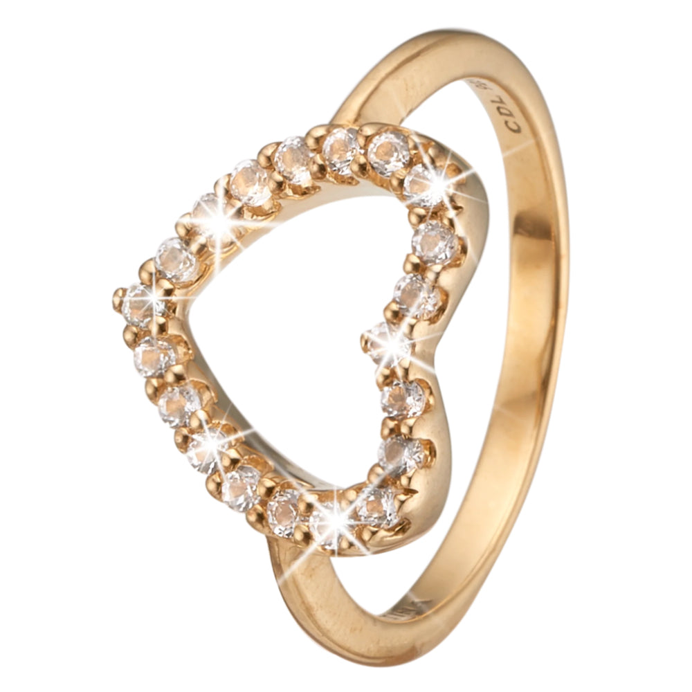 Christina ring Topaz Heart