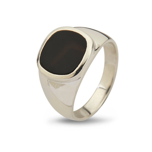 By Birdie Cushion Black Onyx ring