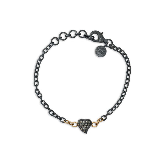 By Birdie Victoria Heart Pavé armbånd