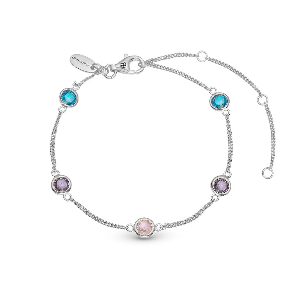 Christina Jewelry Colourful Champagne armbånd