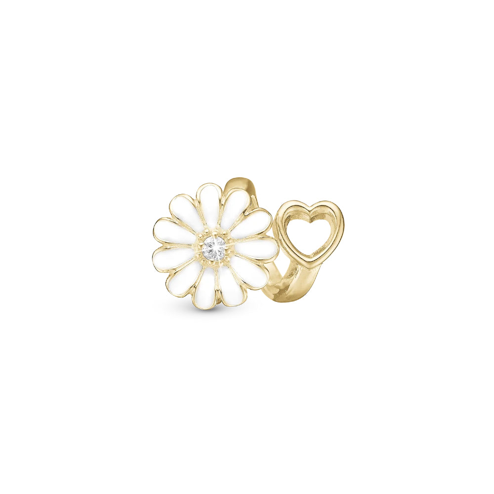 Christina Jewelery White Marguerite Heart