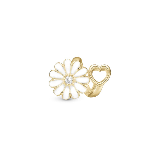 Christina Jewelery White Marguerite Heart