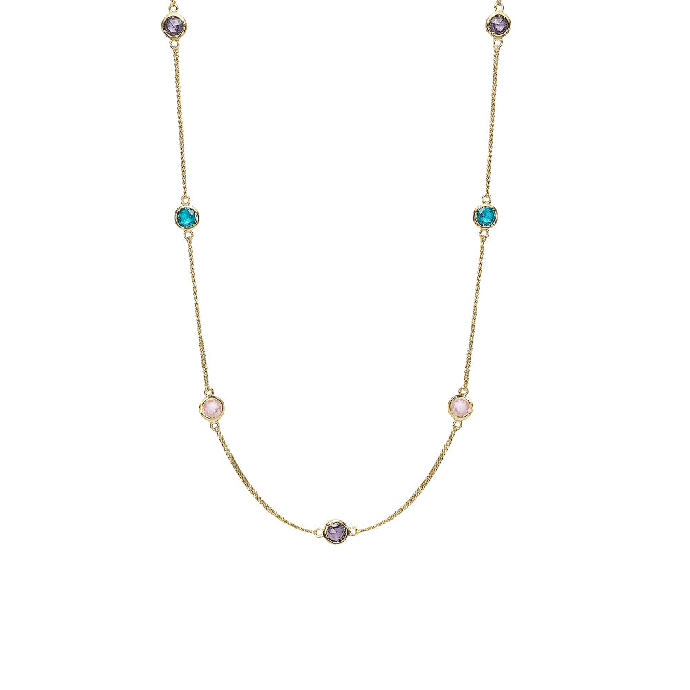 Christina Jewelry Colourful Champagne halskæde