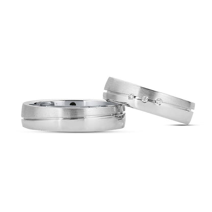 Nuran Vielses ringe A3437 3x0,01ct, Sølv (pris fra 1.400,- pr. stk.)