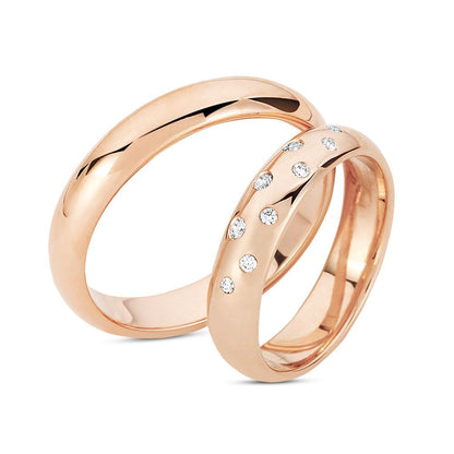 Nuran Vielses ringe A3532 0,12ct, 14kt Rosaguld (pris fra 12.850,00,- pr. stk.)