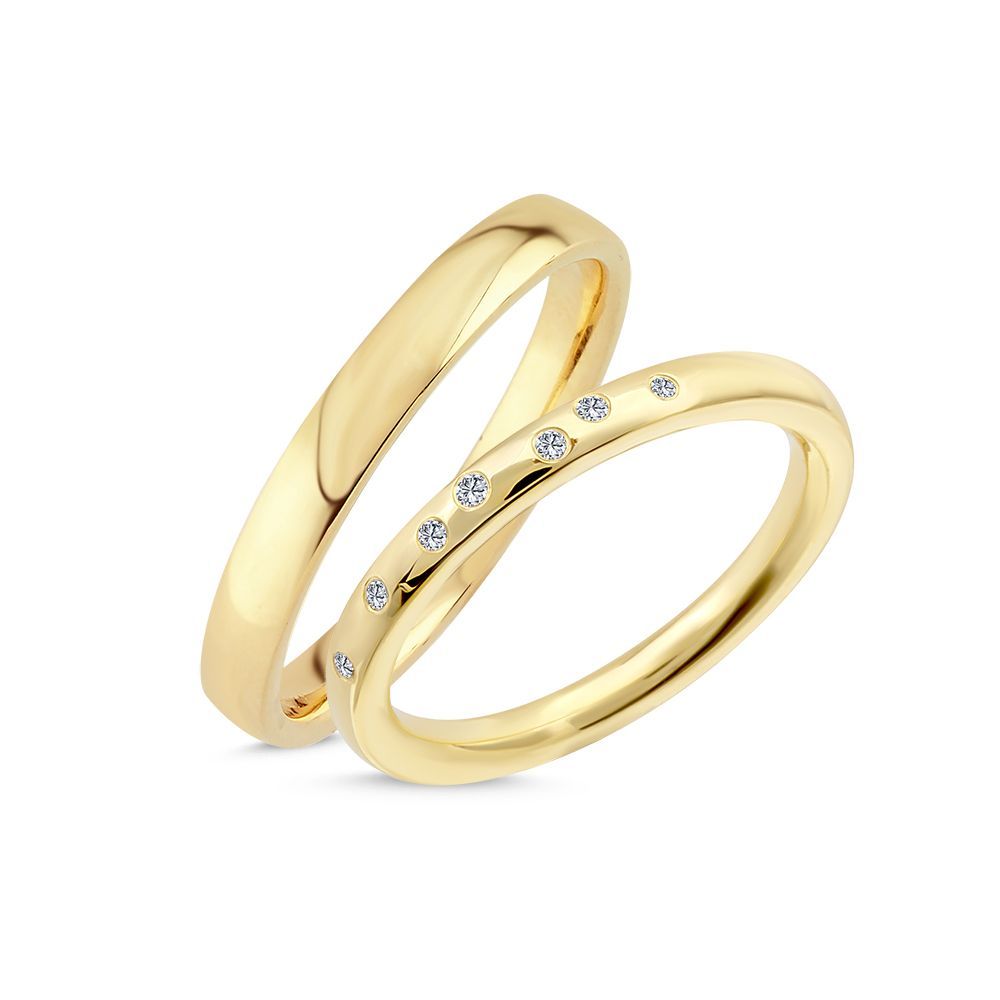 Nuran Vielses ringe A4141 14kt Rødguld (pris fra 14.550,00,- pr. stk.)
