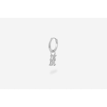 Ix Studios N letter Charm Silver